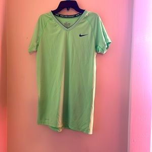 Lime green Nike fitted tee
